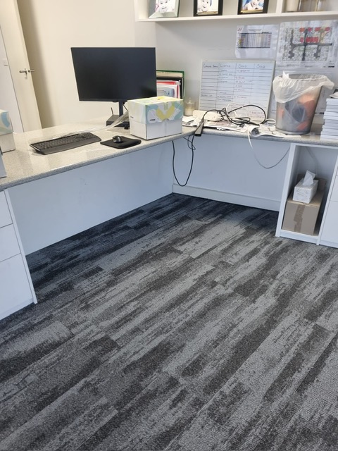 Commercial office fitted with new carpet tiles